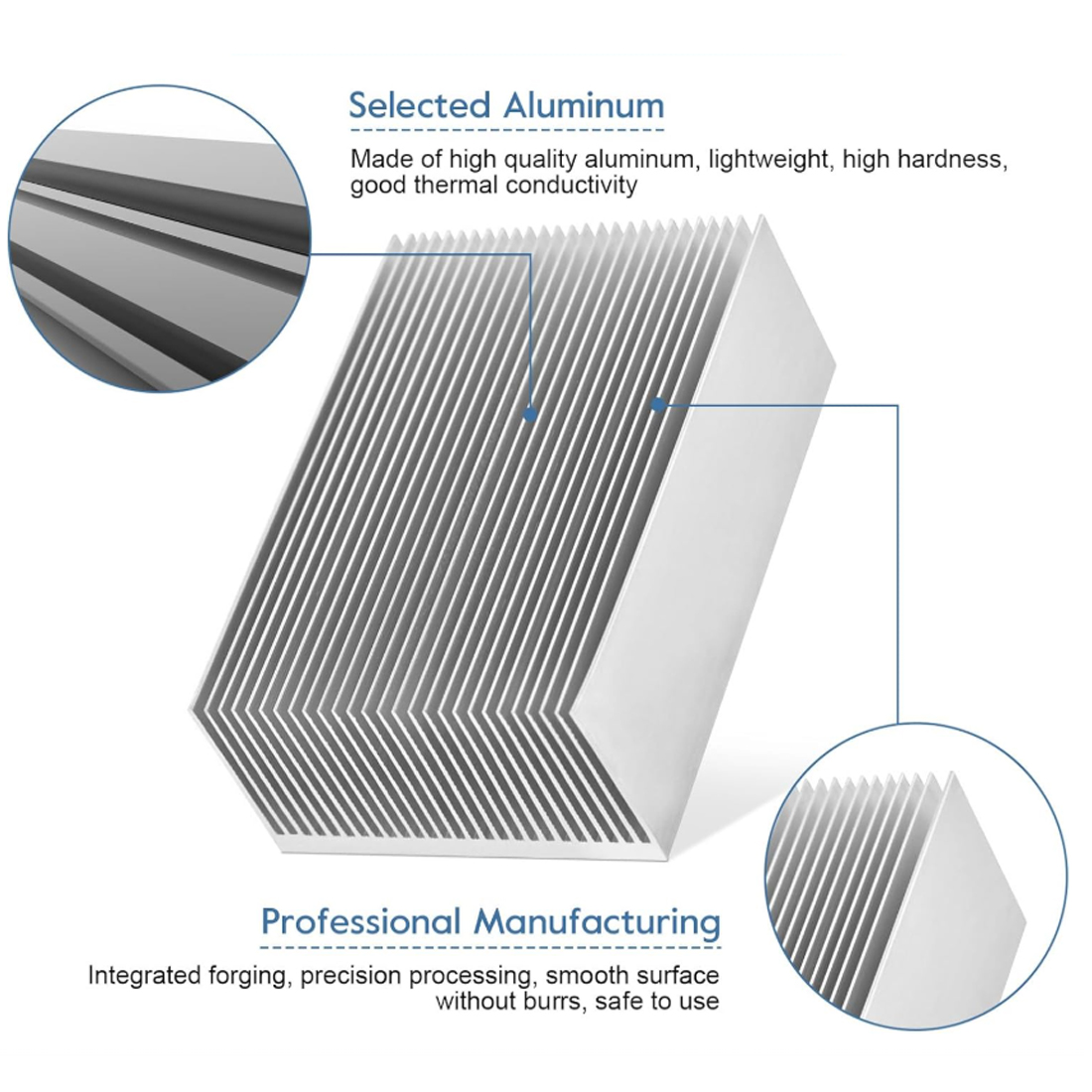 50x60x26mm — 300x60x26mm Extru - Heatsink Aluminum 评论和价格