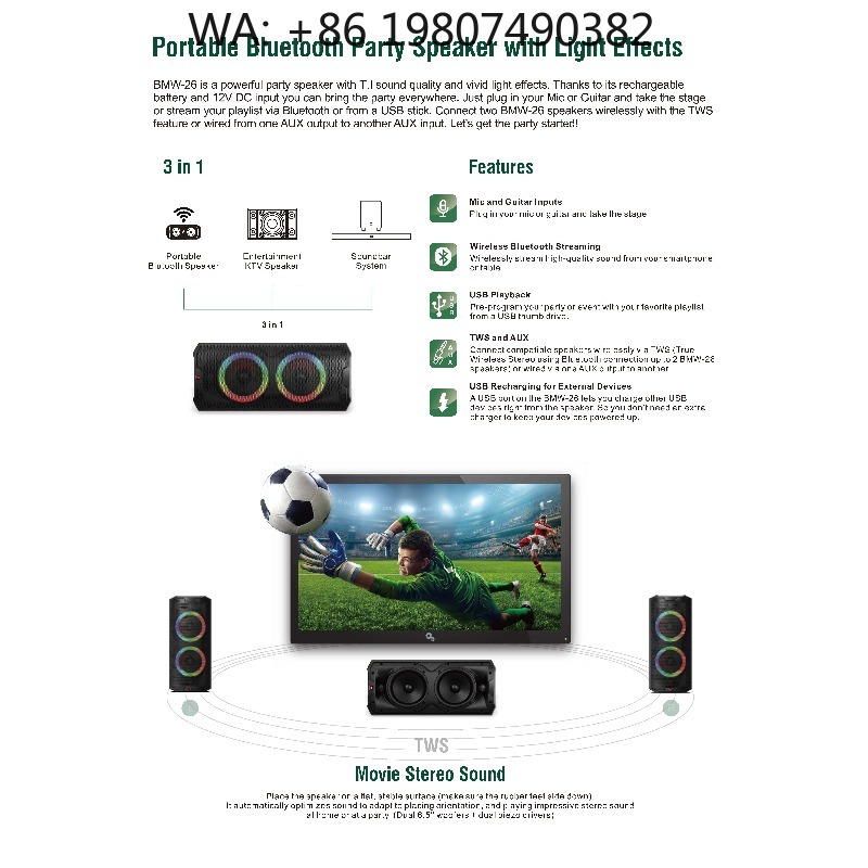 Portable 6.5 Inch Active Speak - Woofer 评论和价格