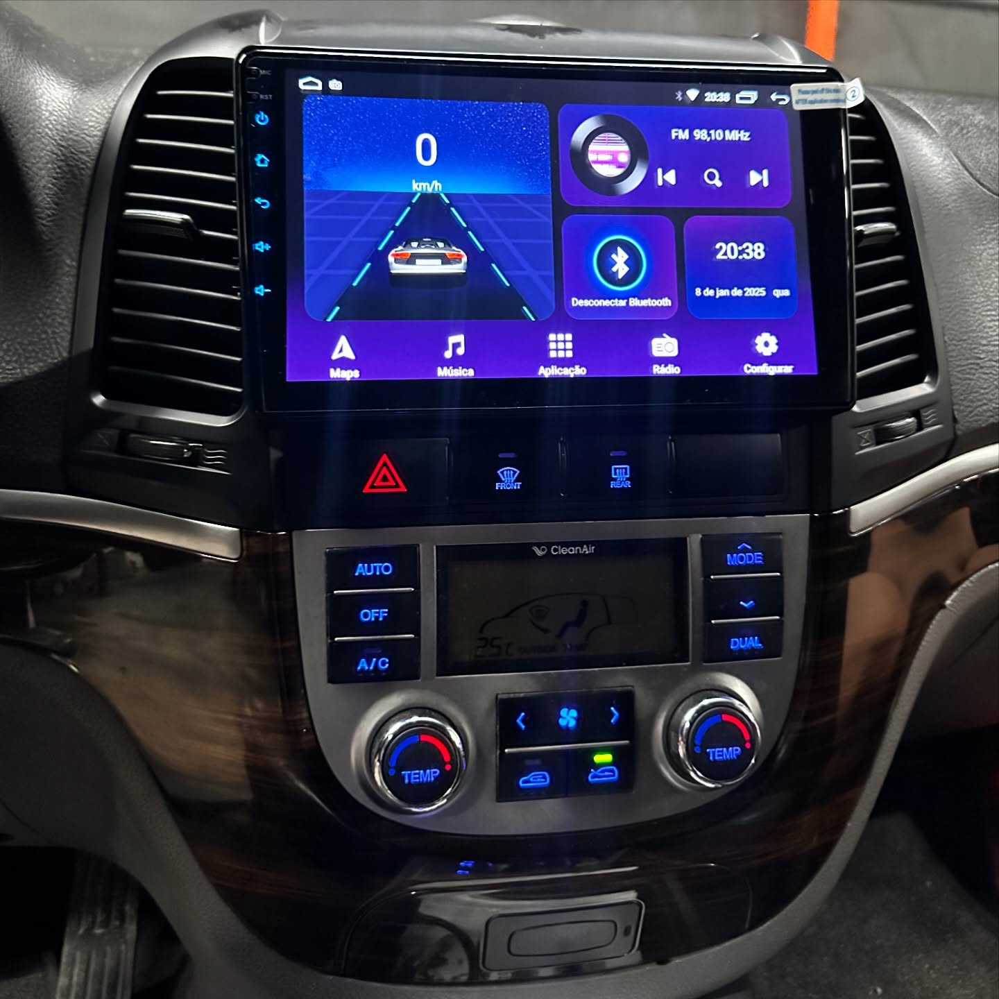 8G+128G Android 14.0 Car Gps N - Ribbon Microphone 评论和价格
