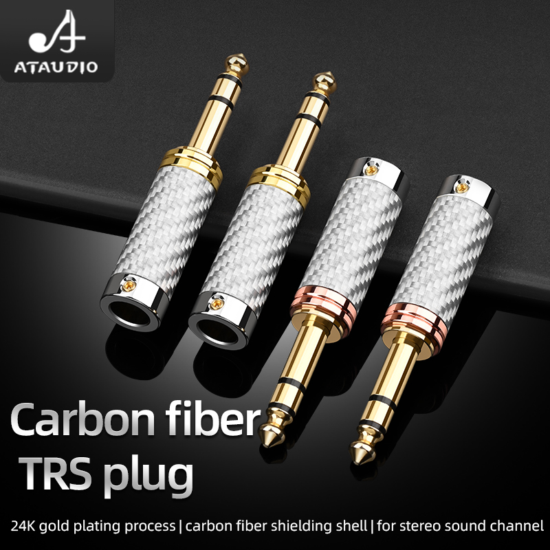 ATAUDIO 4PCS 6.5mm Plug Rhodiu - Trs Cable 评论和价格