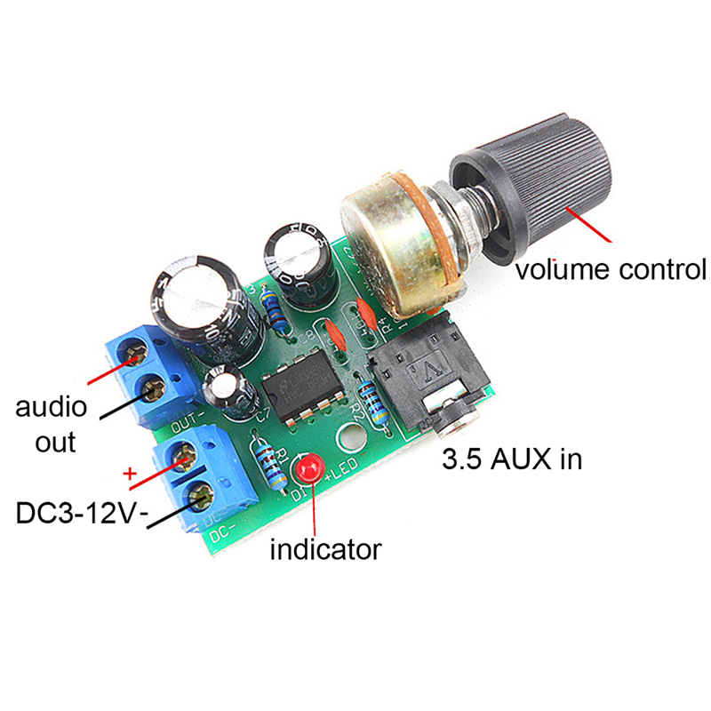 LM386 Audio Amplifier Board Mo - Volume Control Board 评论和价格