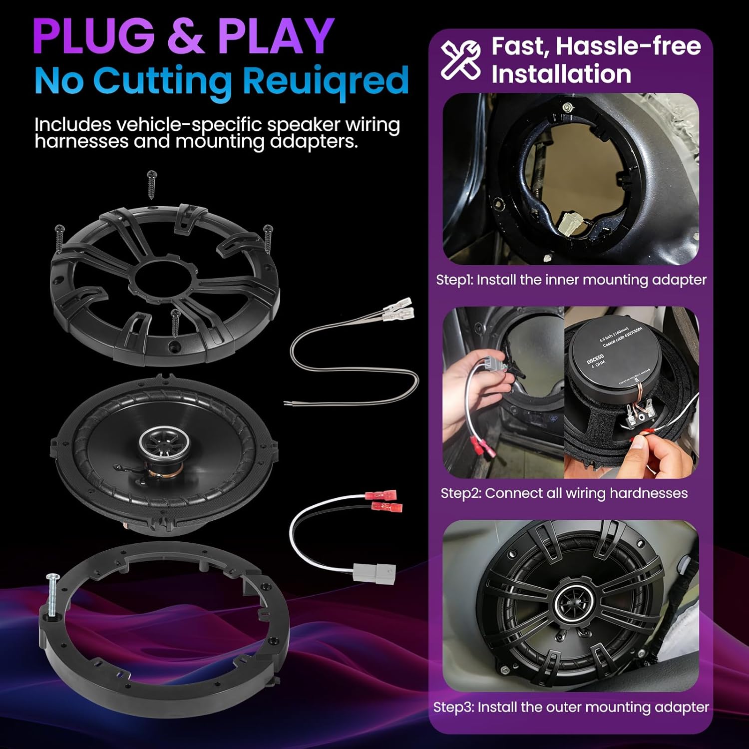 Speakers 6.5 inch for Honda CR - Speaker Kit 评论和价格