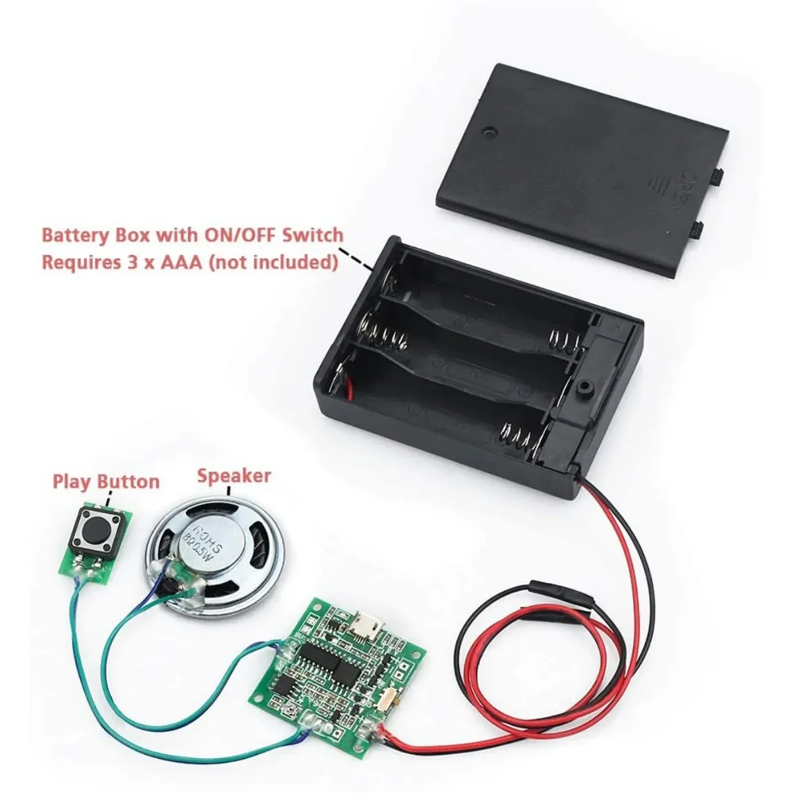 DIYmall Recordable 8M MP3 WAV  - Diy Speaker 评论和价格