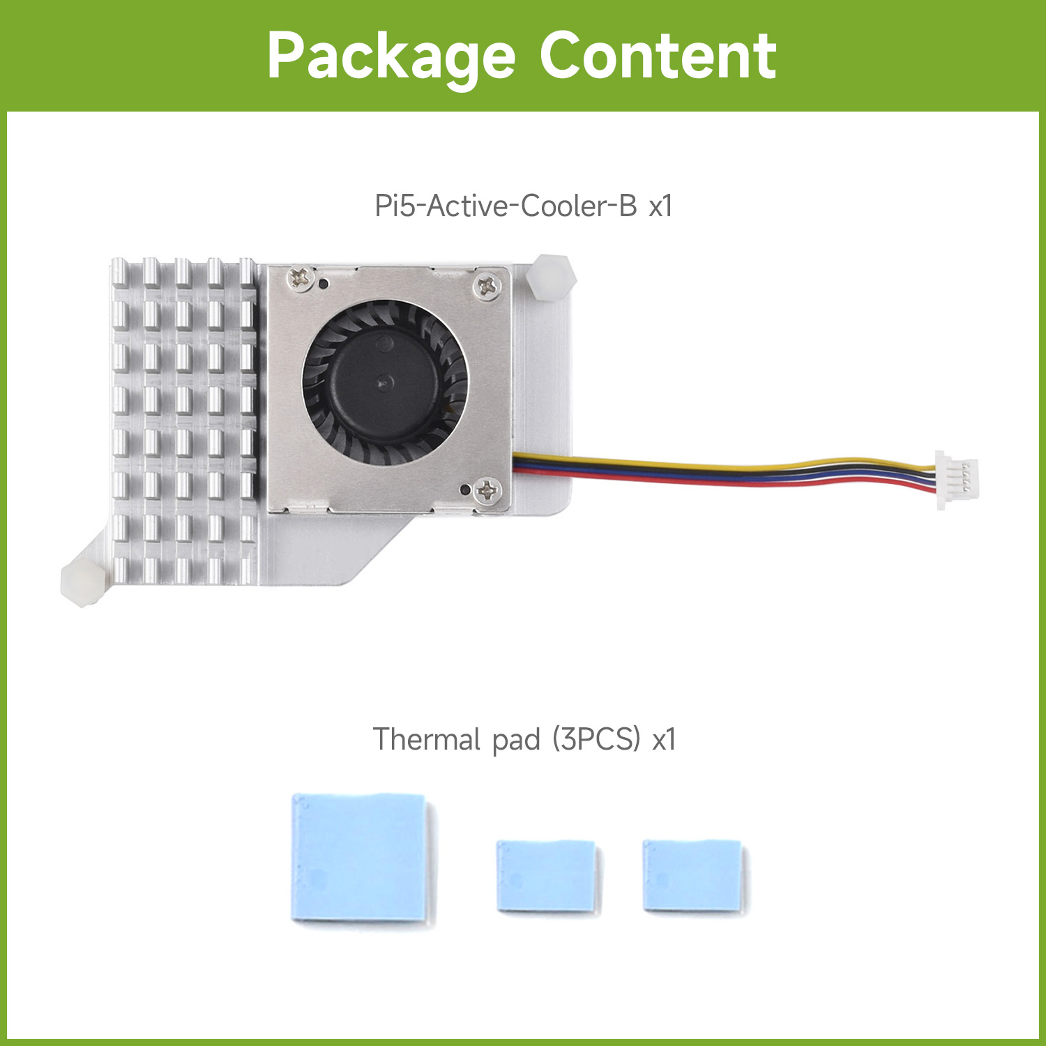 Waveshare Active Cooler (B) fo - Heatsink Aluminum 评论和价格
